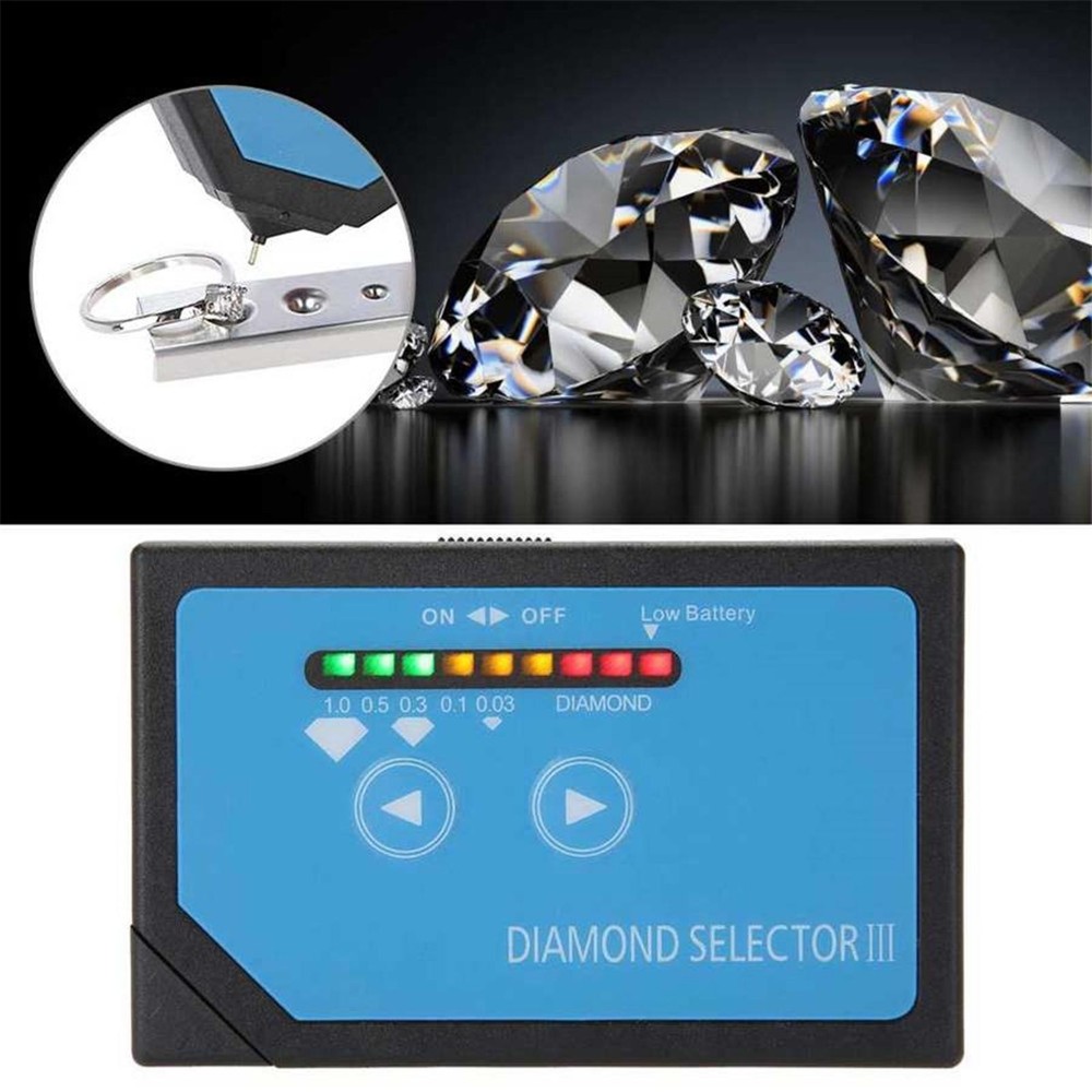 Practical Jewelry Tester Testing Tool Diamond Selector III With LED Indicator