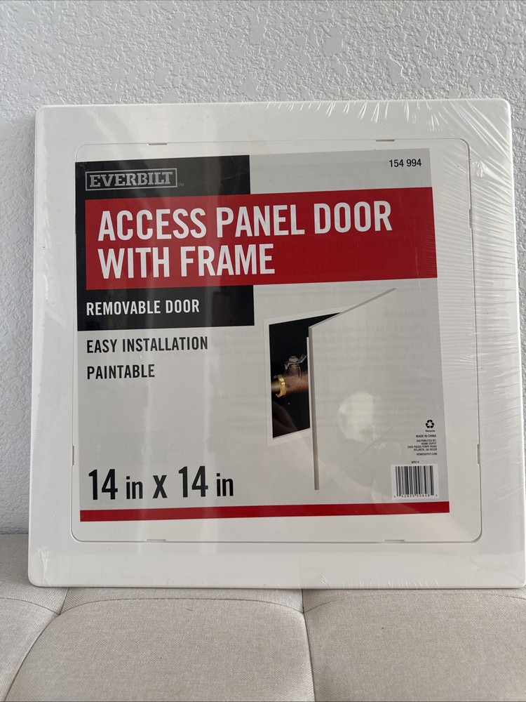 Everbilt Wall Access Panel  with Frame 14" x14" 154994, White, paintable