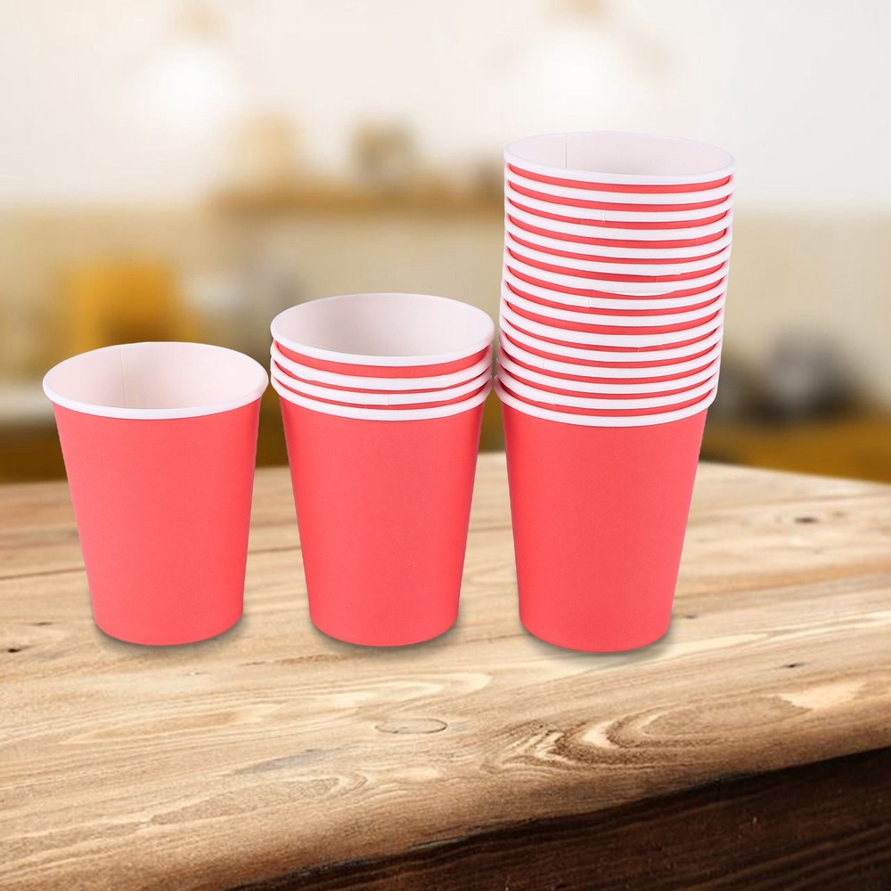20 Cups (9oz) - Plain Solid Colours Birthday Catering Y3H7