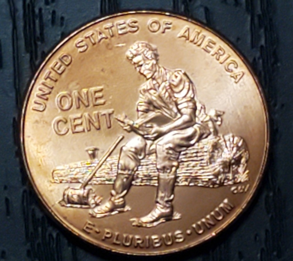 2009 P Lincoln Formative Penny ~ Bicentennial reverse Die Crack on Mallet. ERROR