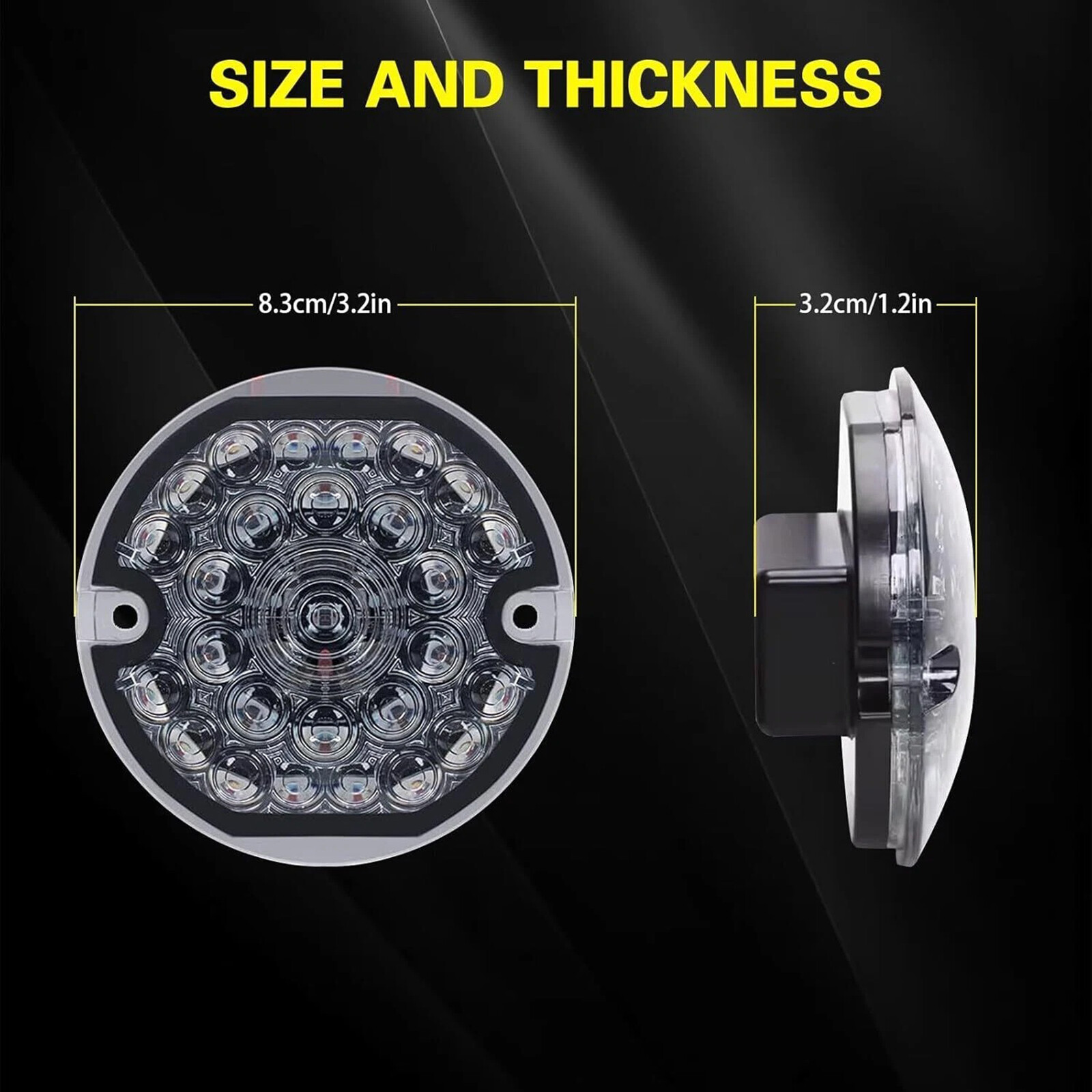 3-1/4" 1157 LED Turn Signals Blinker Lights For Harley Road King Electra Glide