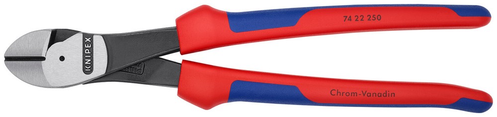 Knipex 74 22 250 SBA High Leverage 12° Angled Diagonal Cutters