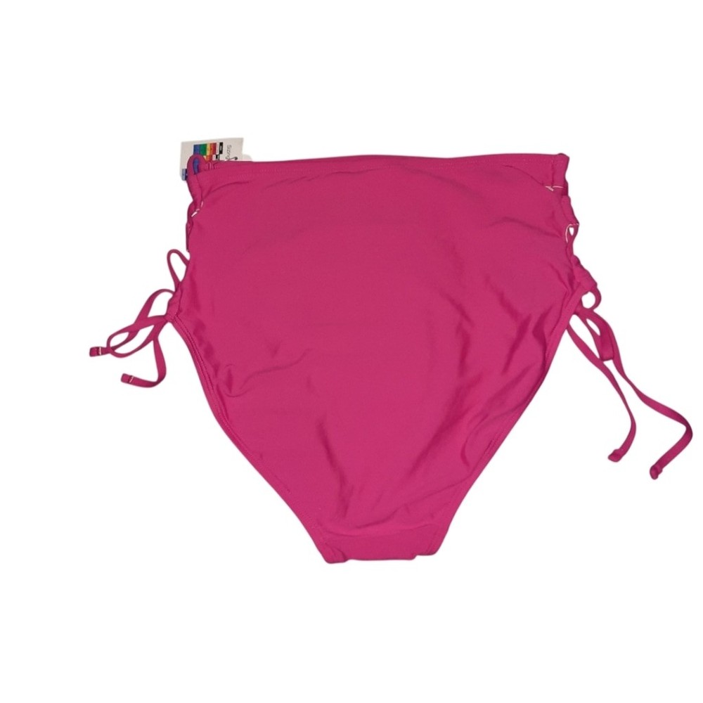 Time and Tru High Waisted Bikini Bottom Size Medium (8-10) NWT