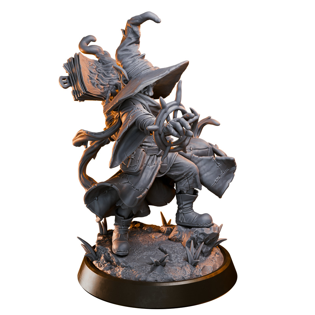 Goblin Wizard – 32mm Resin Miniature | D&D 3D Printed Fantasy Figure
