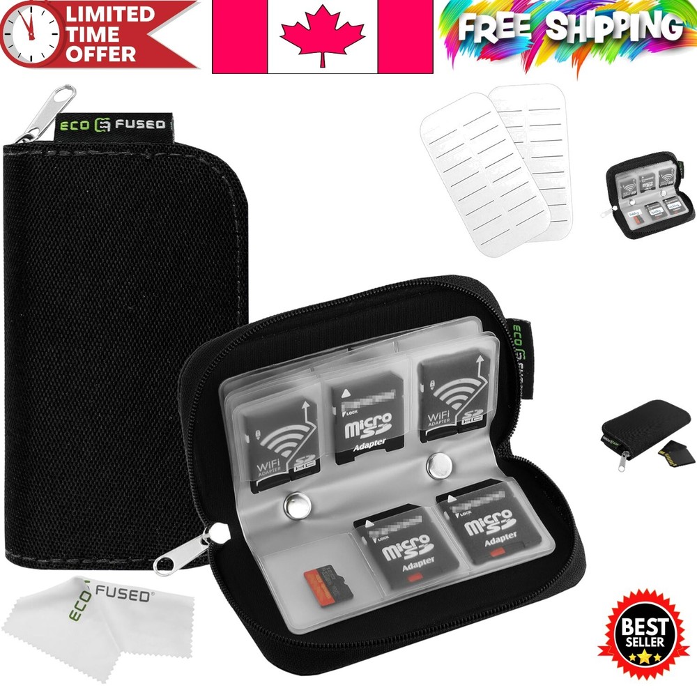 Versatile Memory Card Carrying Case - Keep Your Cards Safe & Organized