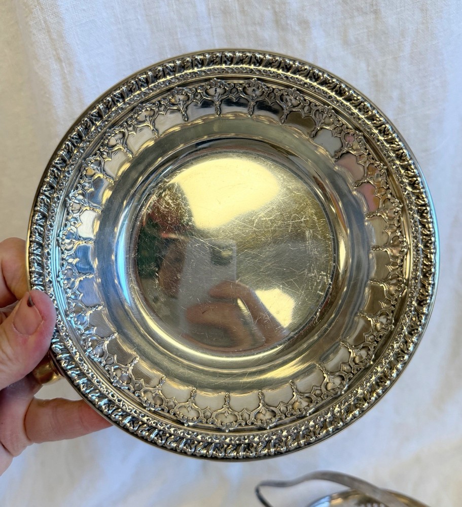 Silverplate trinket dish lot x5