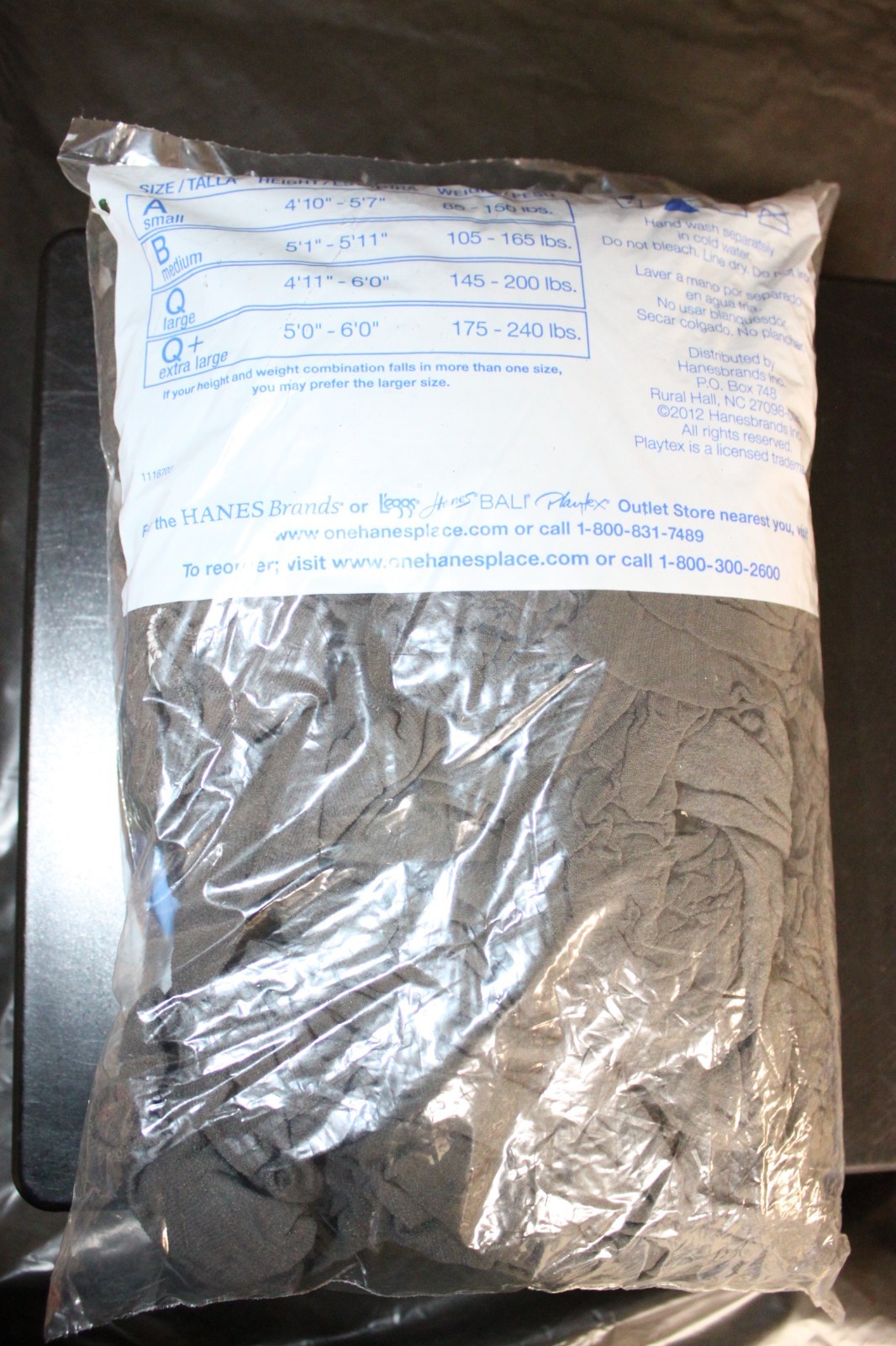 L'eggs Sheer Energy Medium Support Leg Sheer Pantyhose 6 Pack Size B Off Black