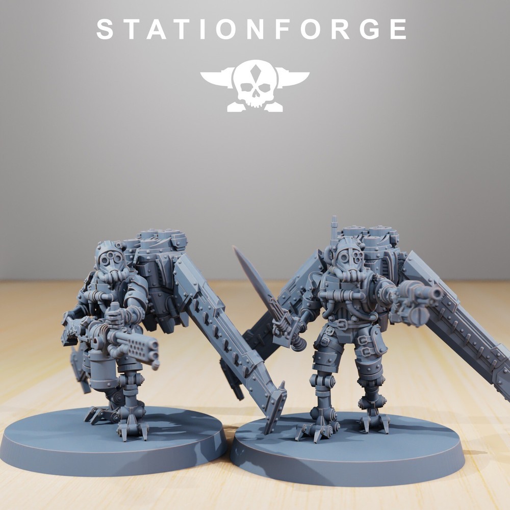 Scavenger Operators, Flying Tech Adepts, Mech Division, Stationforge