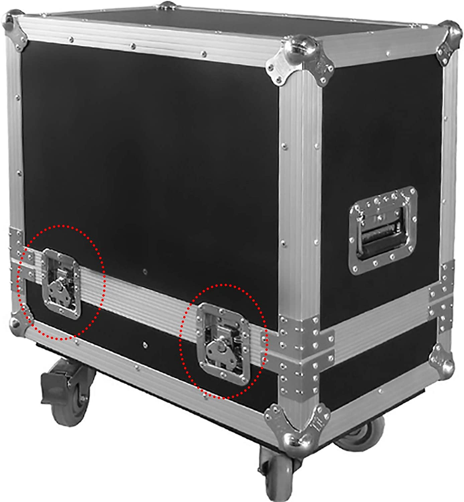 8 Pack Road Flight Case Spring Loaded Recessed, Small Butterfly Twist Latch with