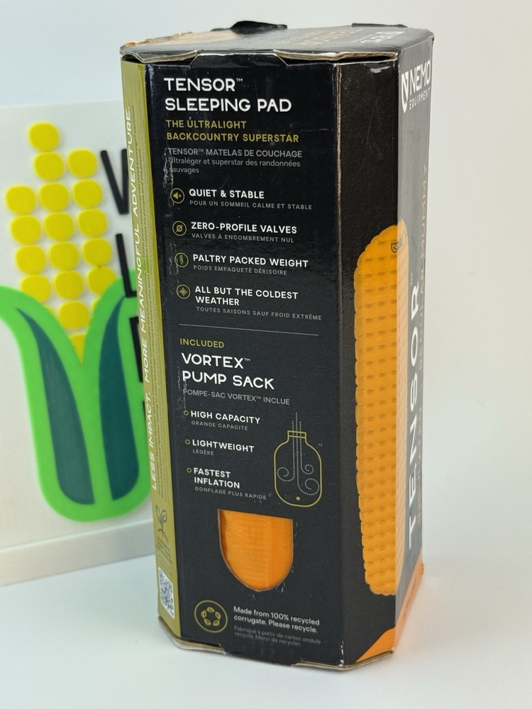 Nemo Tensor Trail Ultralight Insulated Sleeping Pad, Regular Mummy 72x20"