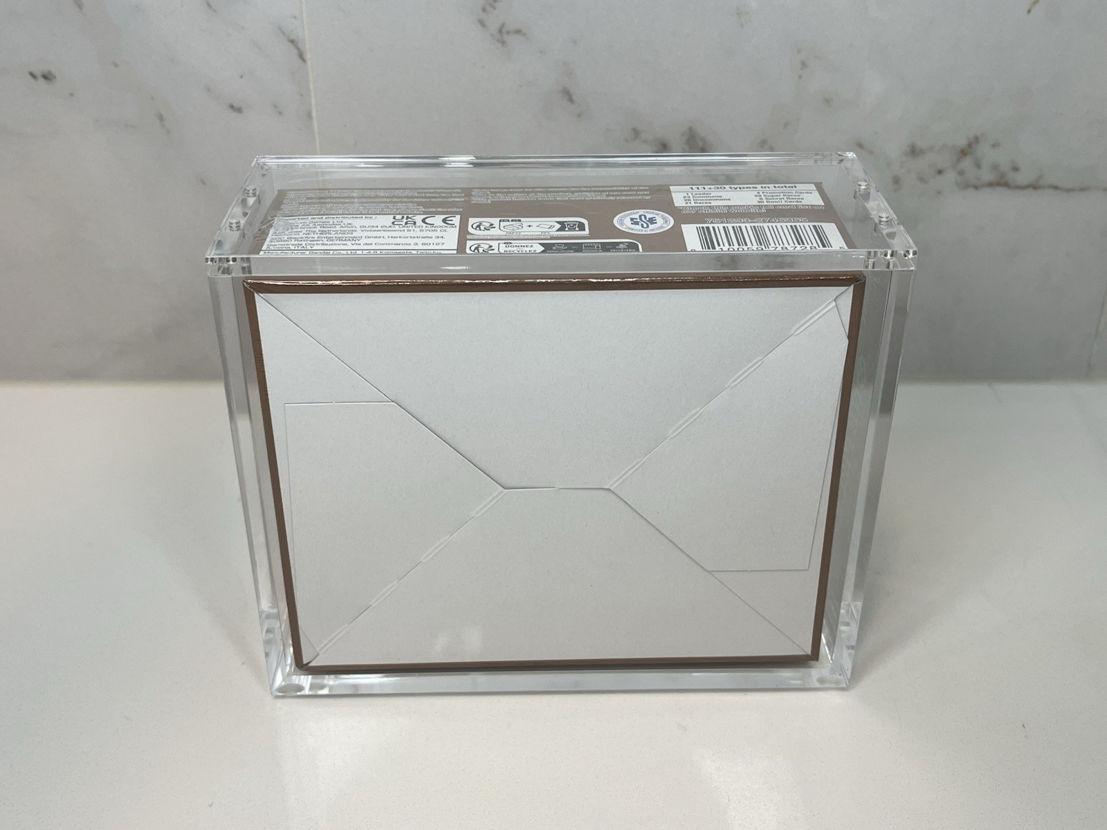 One Piece PRB-01 Booster Box Acrylic Case Protector-High Quality Magnetic Lid.