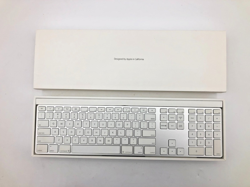 Apple A1243 Wired Keyboard + Magic Mouse 2 A1657 Bundle Tested In Box