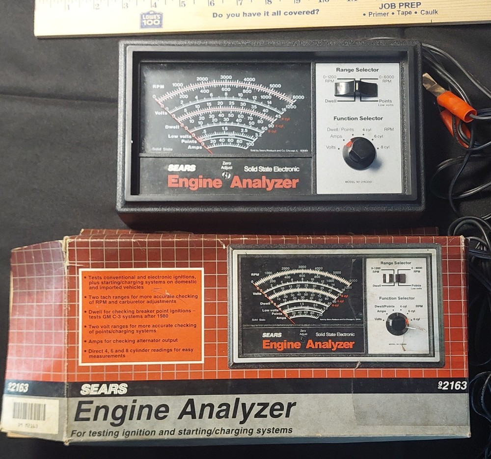 Vintage Sears Engine Analyzer Model 2163. Made In USA