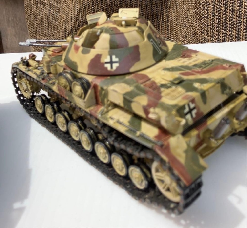 Assembled Plastic Model Tank Set Japan