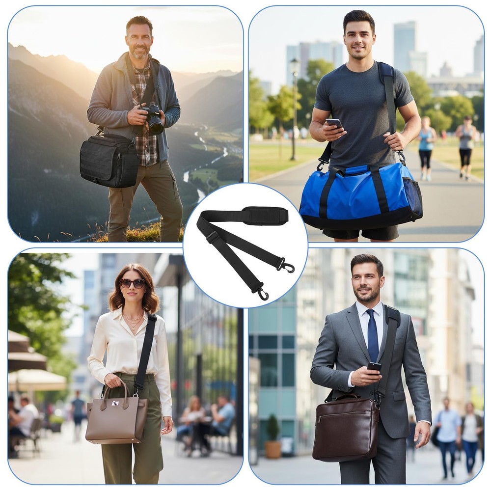 Shoulder Strap, 65 inch Adjustable Duffel Bag Shoulder Strap Replacement with...