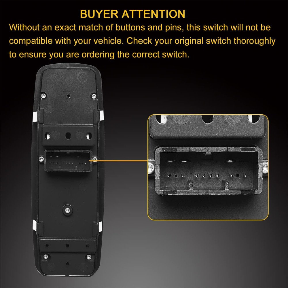 Front Driver Side Window Switch For 2016-2018 Ram 1500 2500 56046823AE NEW