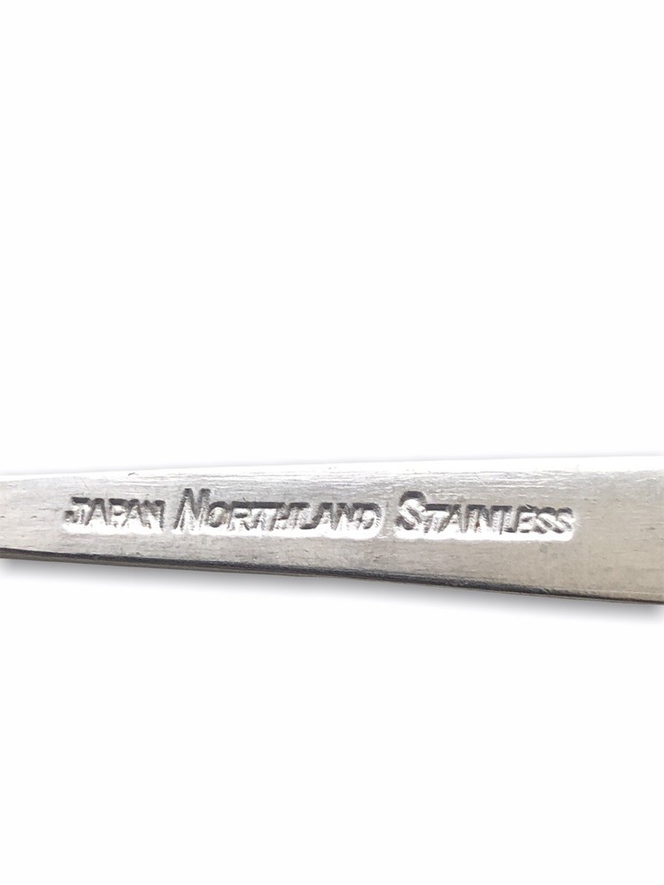 Oneida Stainless Salad Fork Flatware Black Accent Scrolls Japan Northland