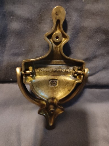 Brass door knocker things remembered Open Box