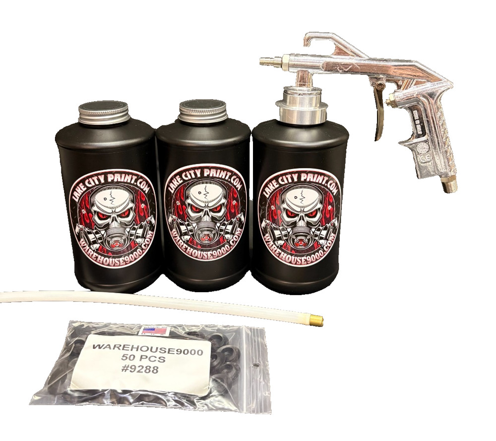 Complete Semi-Pro Undercoating Gun - Straight Wand Kit (3 B Quart Bottles)