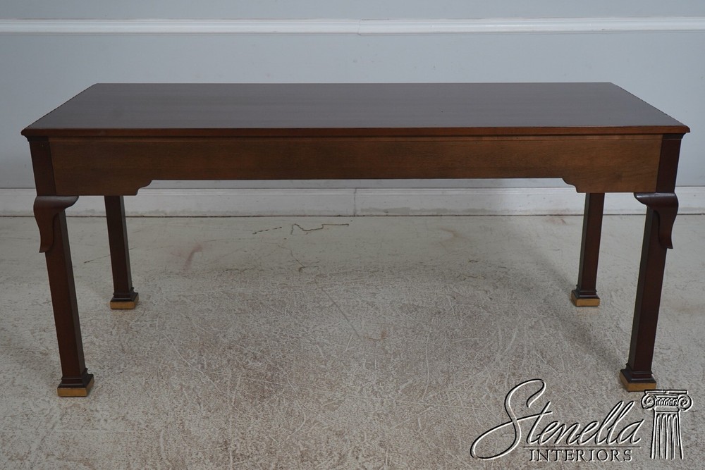 68148: BAKER Chippendale Large Mahogany Library Table