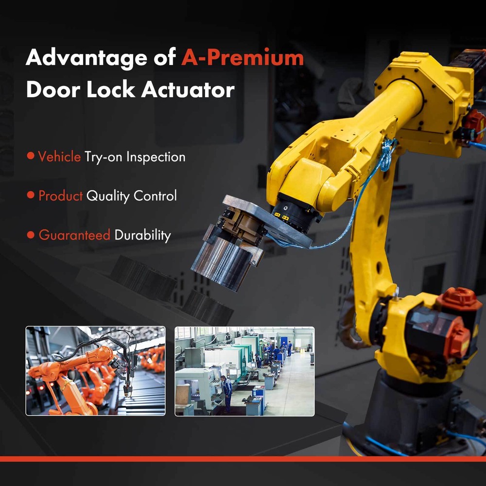 Tail Back Left Door Lock Actuator for Ford Excursion 00-05 w/ Handle Cable Latch