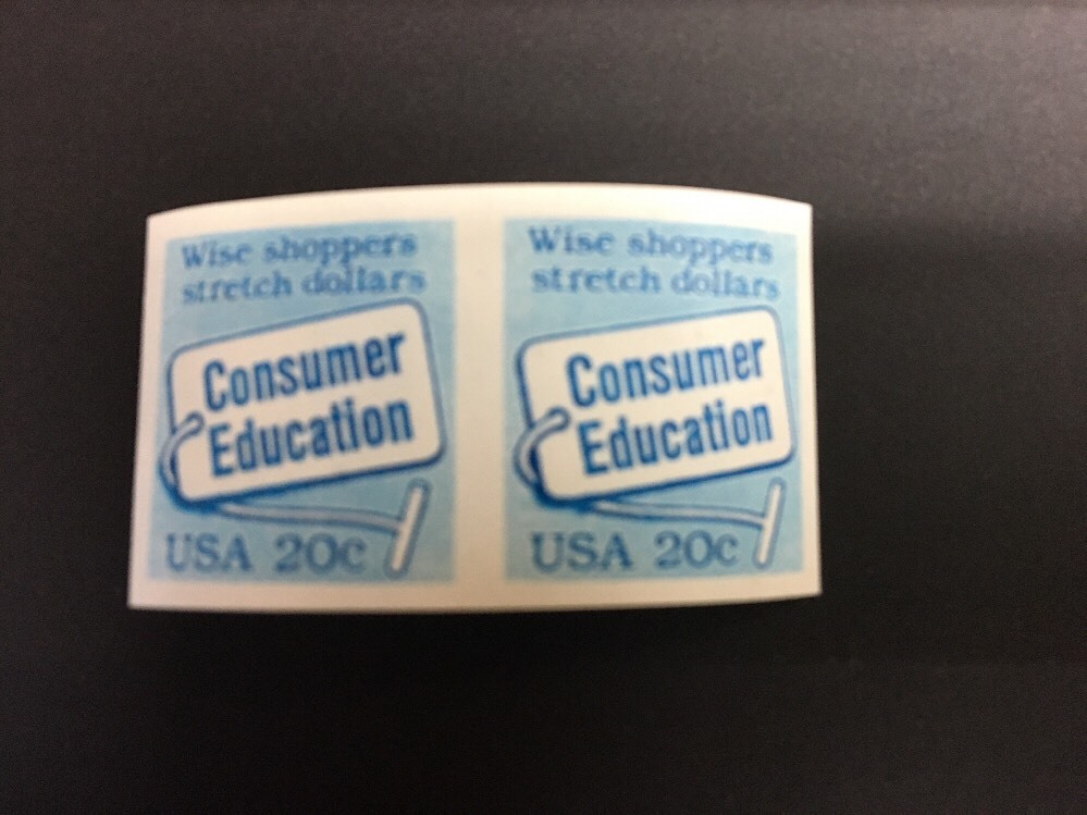 2005 .20 Consumer Education Imperf Pair MNH