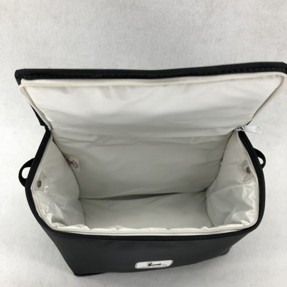 Vintage John Deere Soft Cooler Black Rectangular W/ Strap