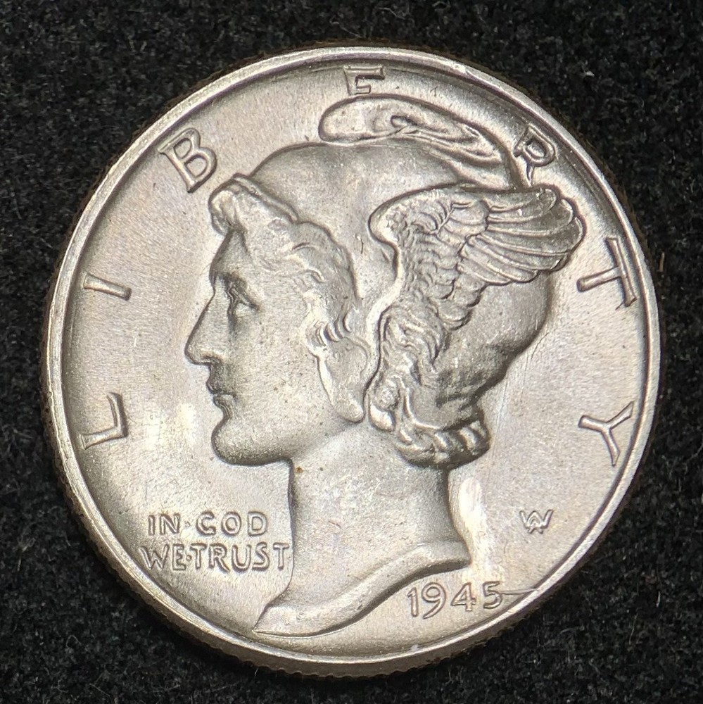 1945 10C Mercury Dime  #3