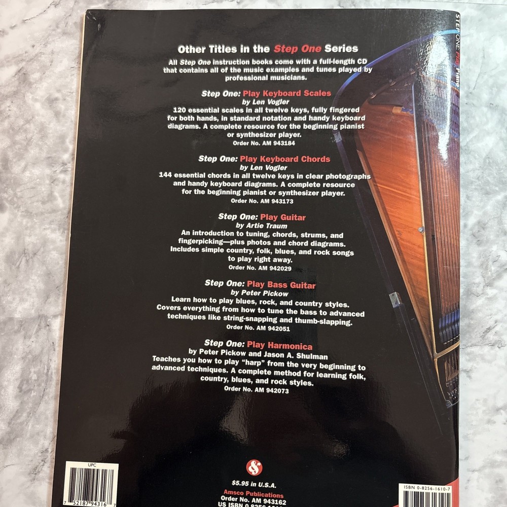 Step One Play Piano Includes CD