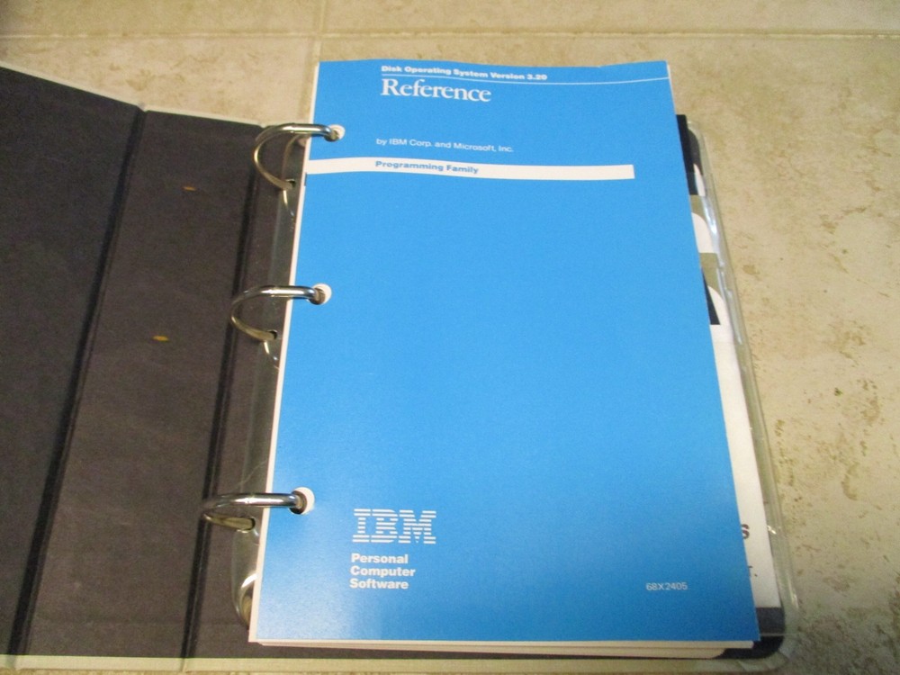 Vintage IBM Dos Disk Operating System Ver 3.20 5.25" Diskettes Manual Software