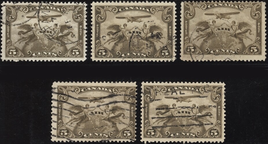 CANADA, 1928. First Issue Air C`1 (5), Used