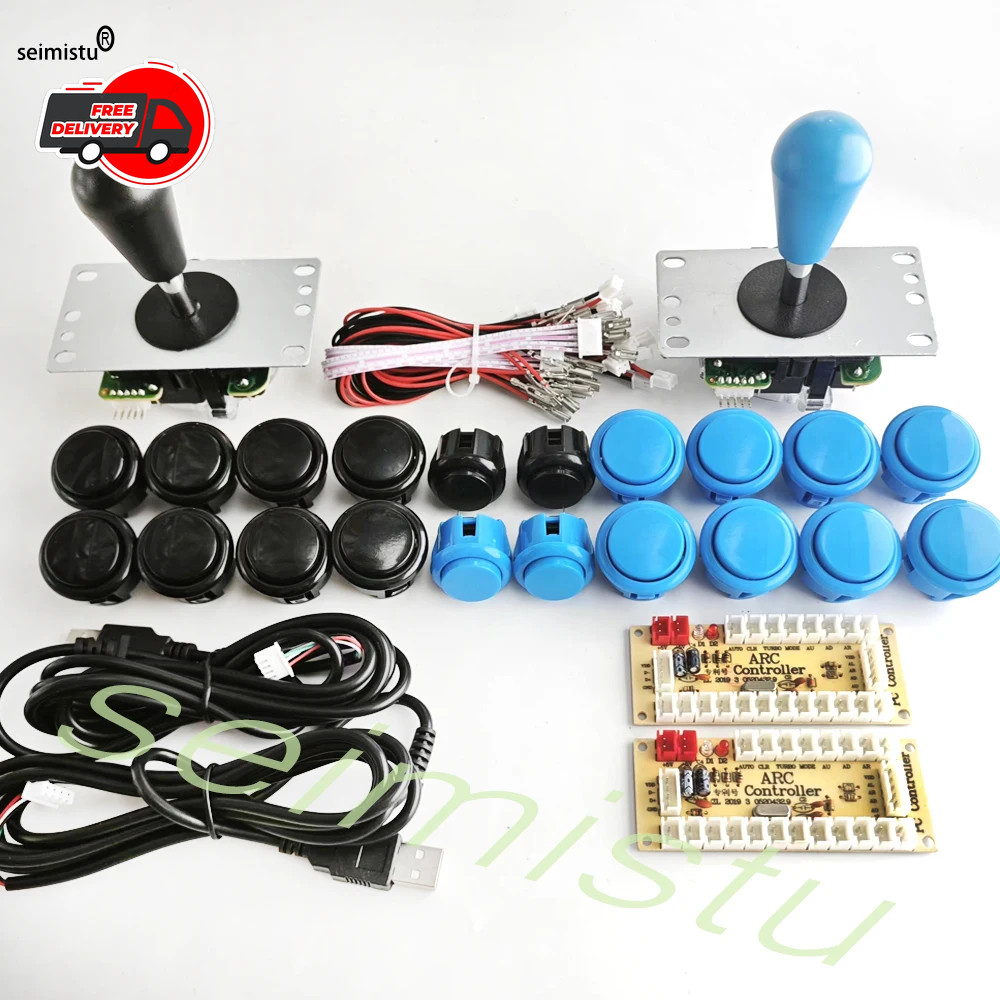 Copy SANWA Kit Game Machine Arcade Console DIY Kit Push Buttons for PC Raspberry