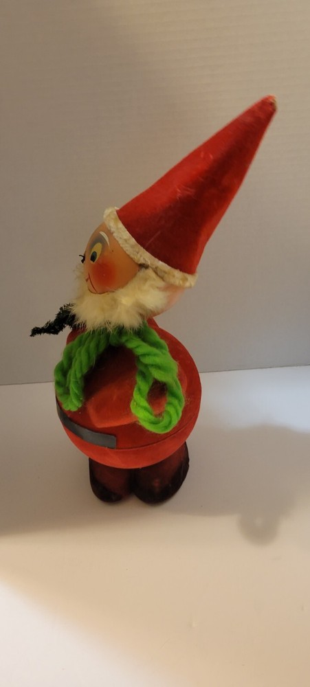 Vintage bobble head Christmas decorations Candy/present Container