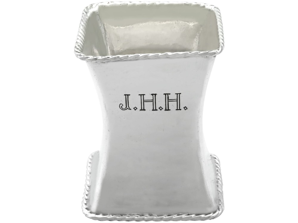 Antique Sterling Silver Napkin Ring by Omar Ramsden