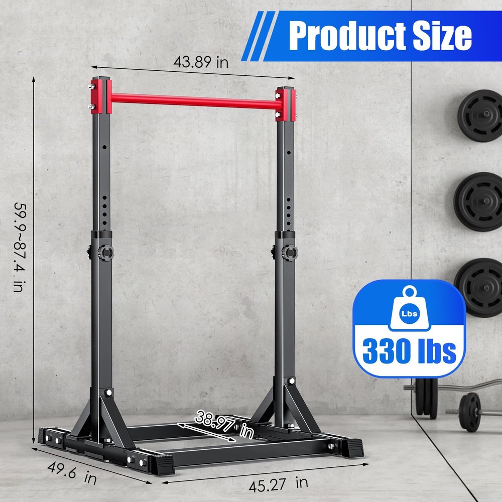 Pull Up Station,Affluent Power Tower Adjustable Pull Up Bar Free Standing, Pu...