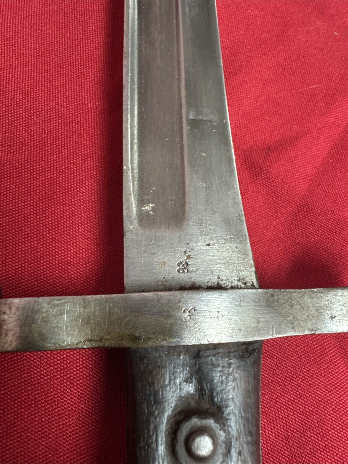PORTUGUESE MODEL 1885 BAYONET WITH SCABBARD MARKED STEYR A946