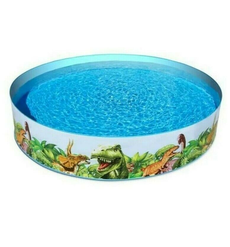 Bestway H2OGO! Dinosaurous Dino Fill 'N Fun Kids Swimming Pool 72" x 15" NEW