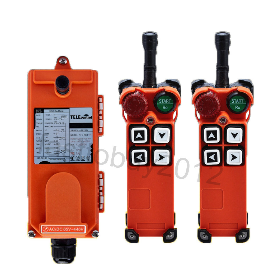 Industrial Wireless Redio Controller Remote Control Hoist Crane 2*Transmitters