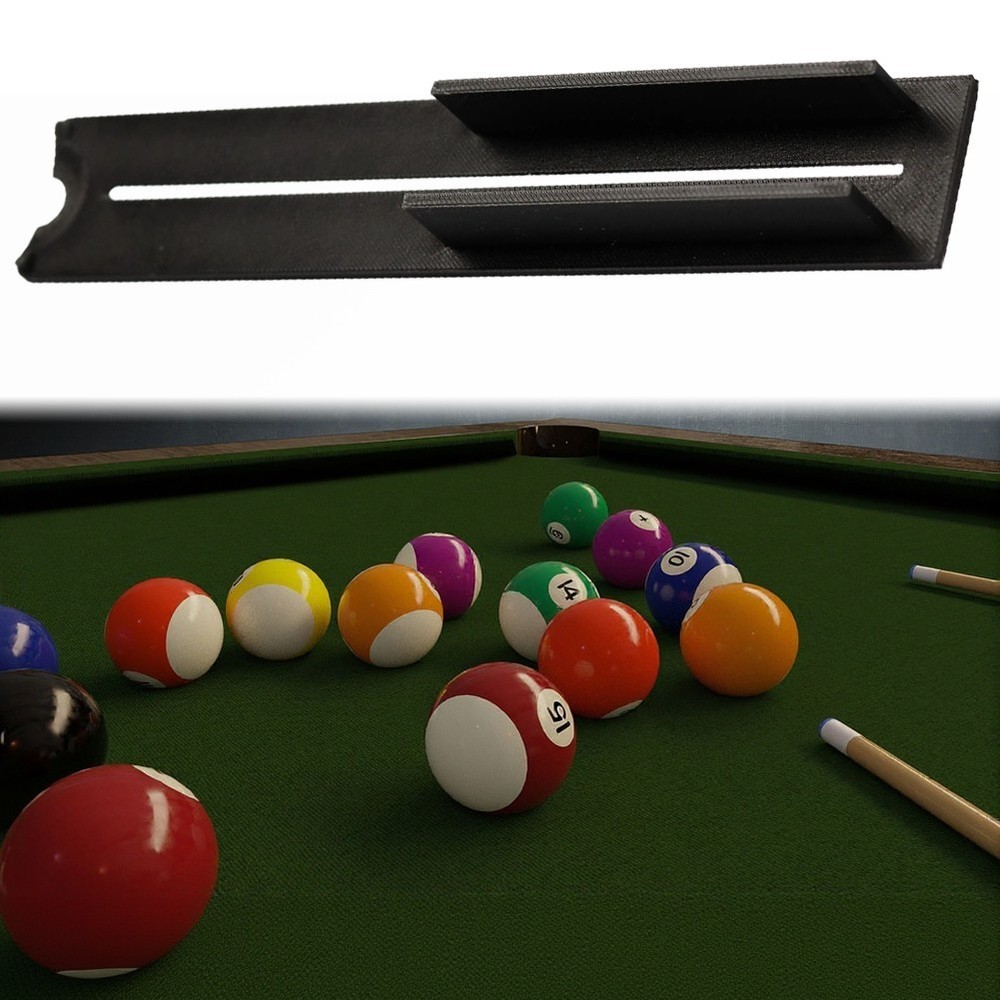 Low Profile Billiards Trainer Helper for Minimal Interference During Shots