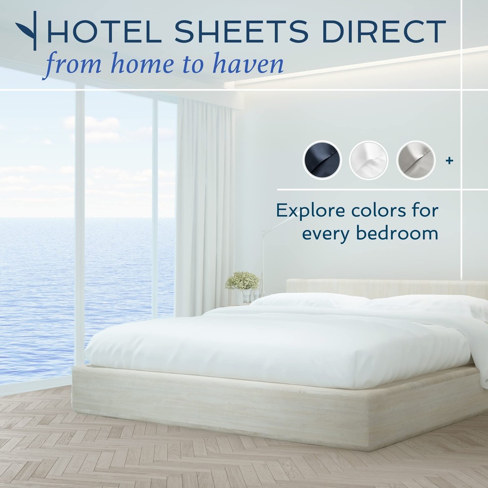 4 Piece Bed Sheet Set Full Size, 100% Viscose Derived from Bamboo Sheets Set ...
