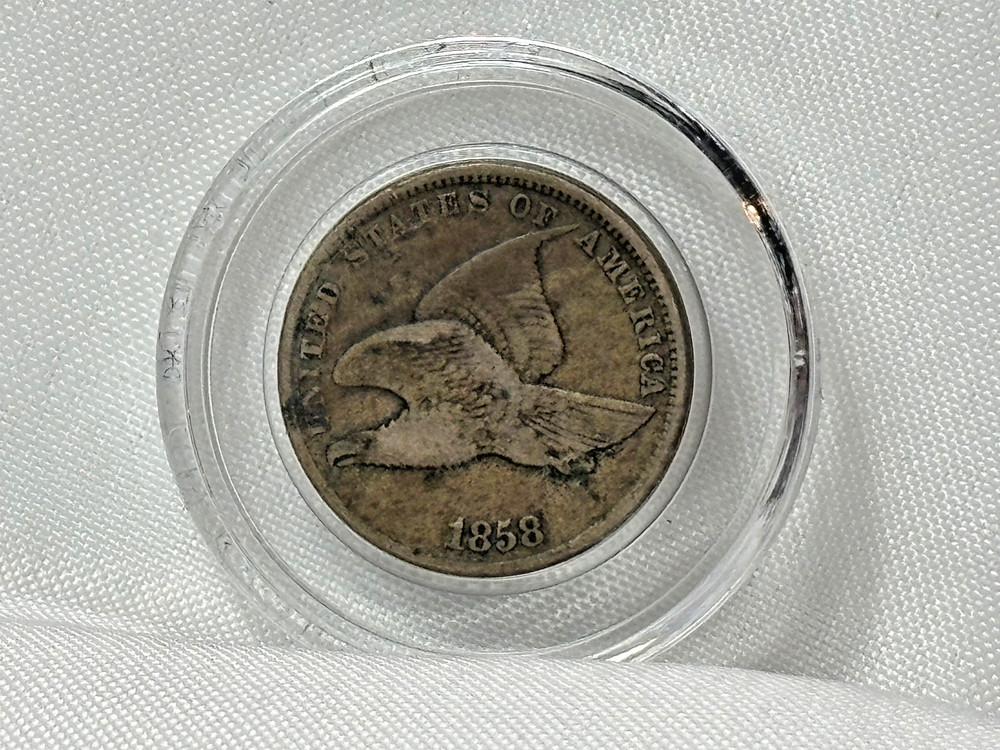 1858 Flying Eagle One Cent US Coin