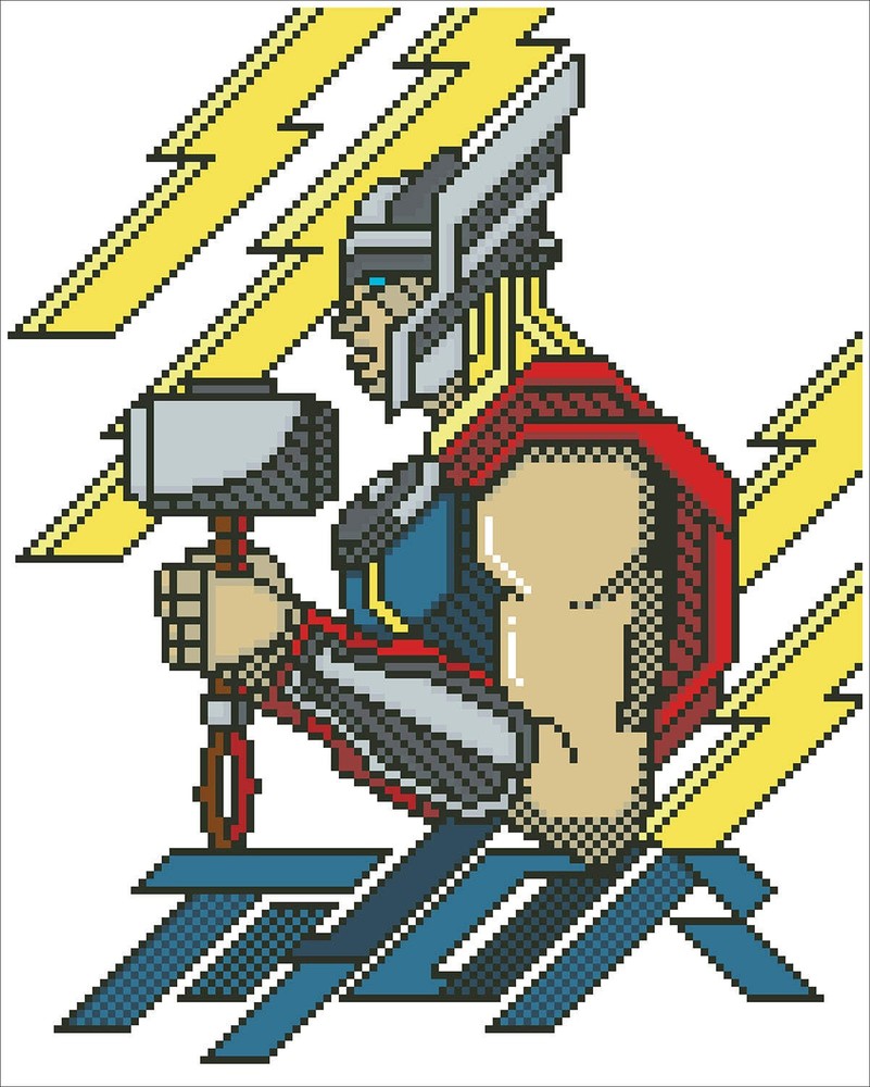 Diamond Dotz Thor Bring On The Thunder Diamond Painting Kit