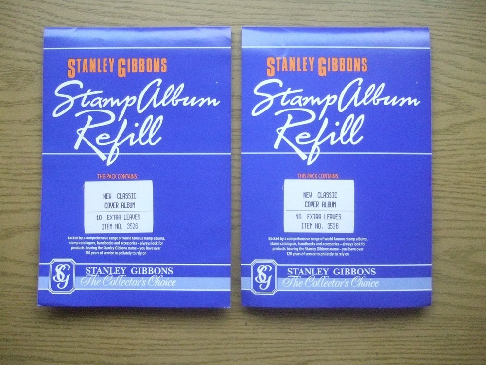 💥2 Pkts of 10 STANLEY GIBBONS NEW CLASSIC COVER ALBUM SLEEVES - Item No. 3526💥