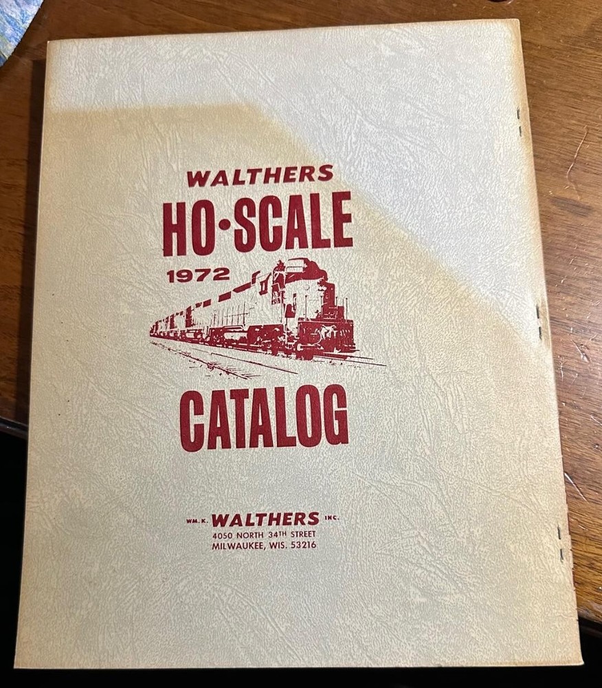 Walthers 1972 Edition Model Railroad Reference Book Catalog HO Scale