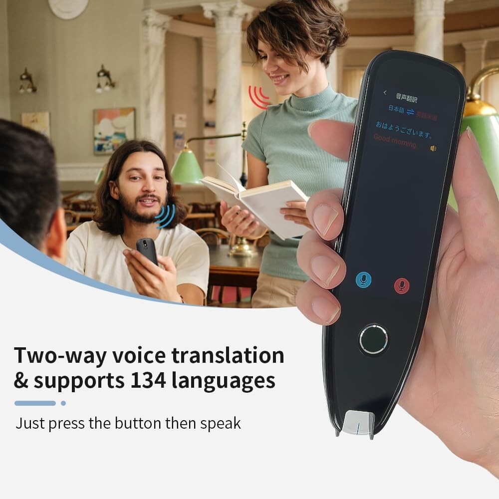 Navitomoon S7 Language Translator Pen, OCR Digital Pen Reader, Text