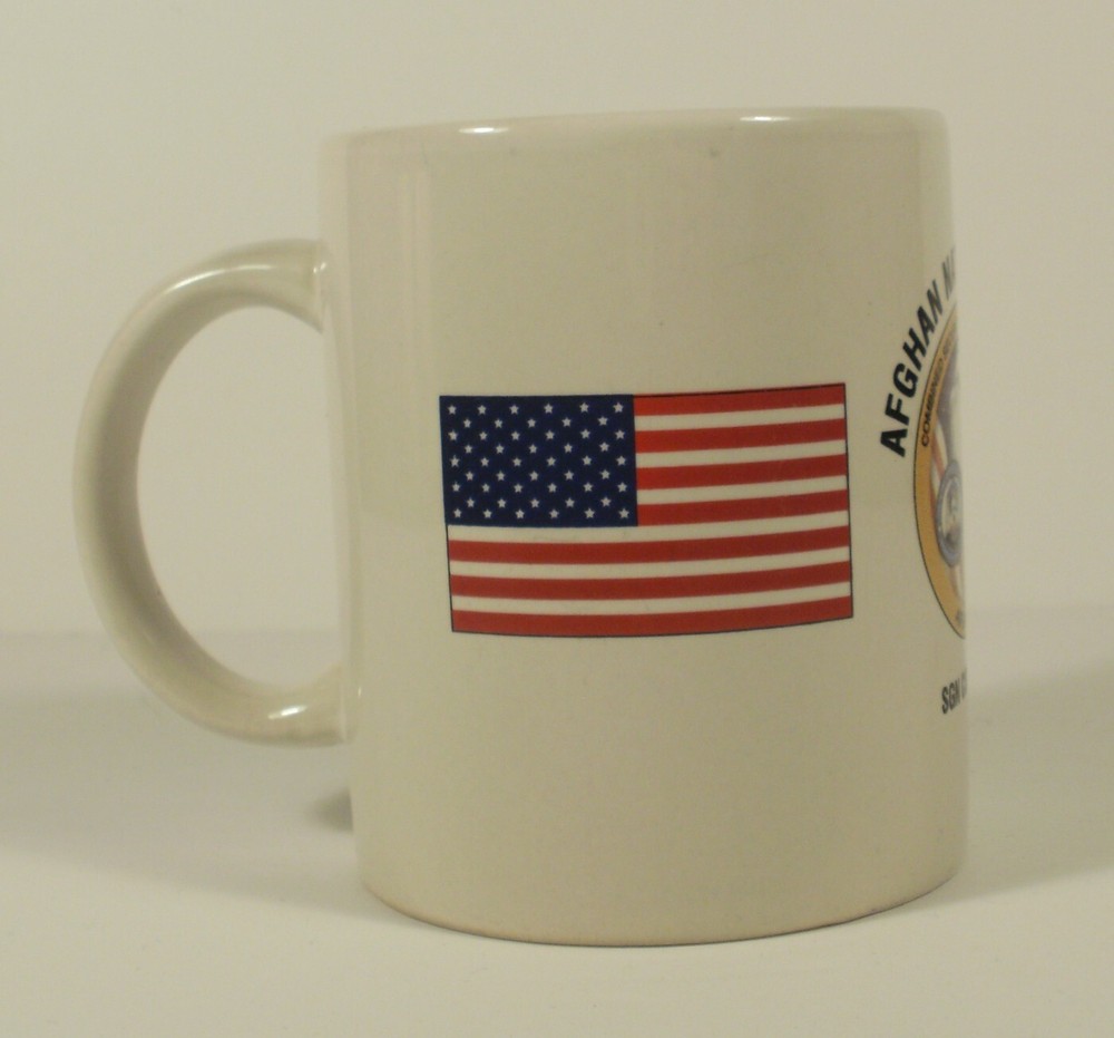 Vintage coffee mug Afghan Army Combined Security Transition Command US