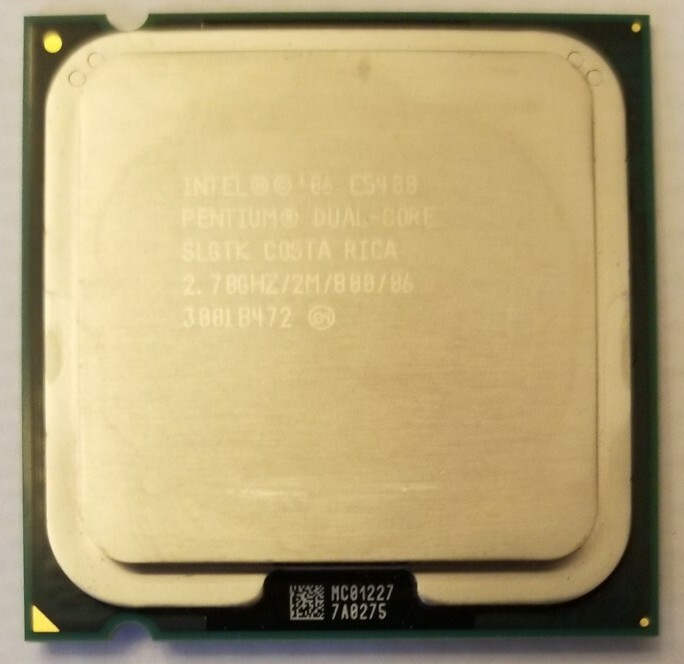 Intel Pentium E5400 Dual-Core 2.70GHz 2MB 800MHz CPU Processor SLGTK Socket 775