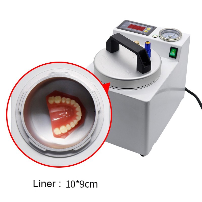 Dental Lab Automatic Polymerizer Portable Curing Pressure Pot Digital Display US