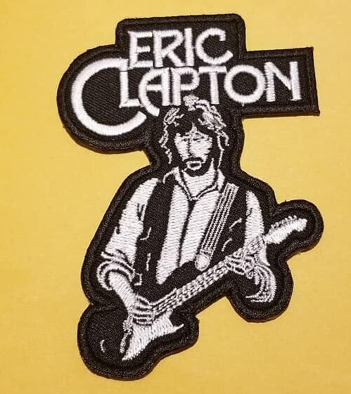 Embroidered Eric Clapton Patch approx 2.5x 3.5"