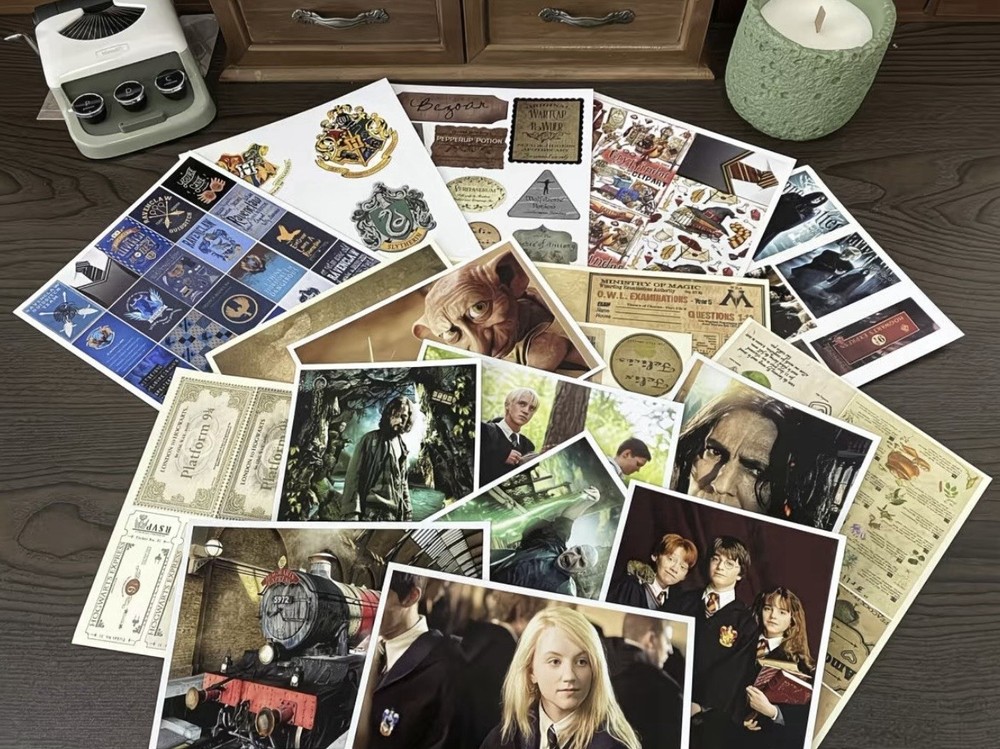 Magic Wizard Notebook with Posters Fantasy Journal Gift Set